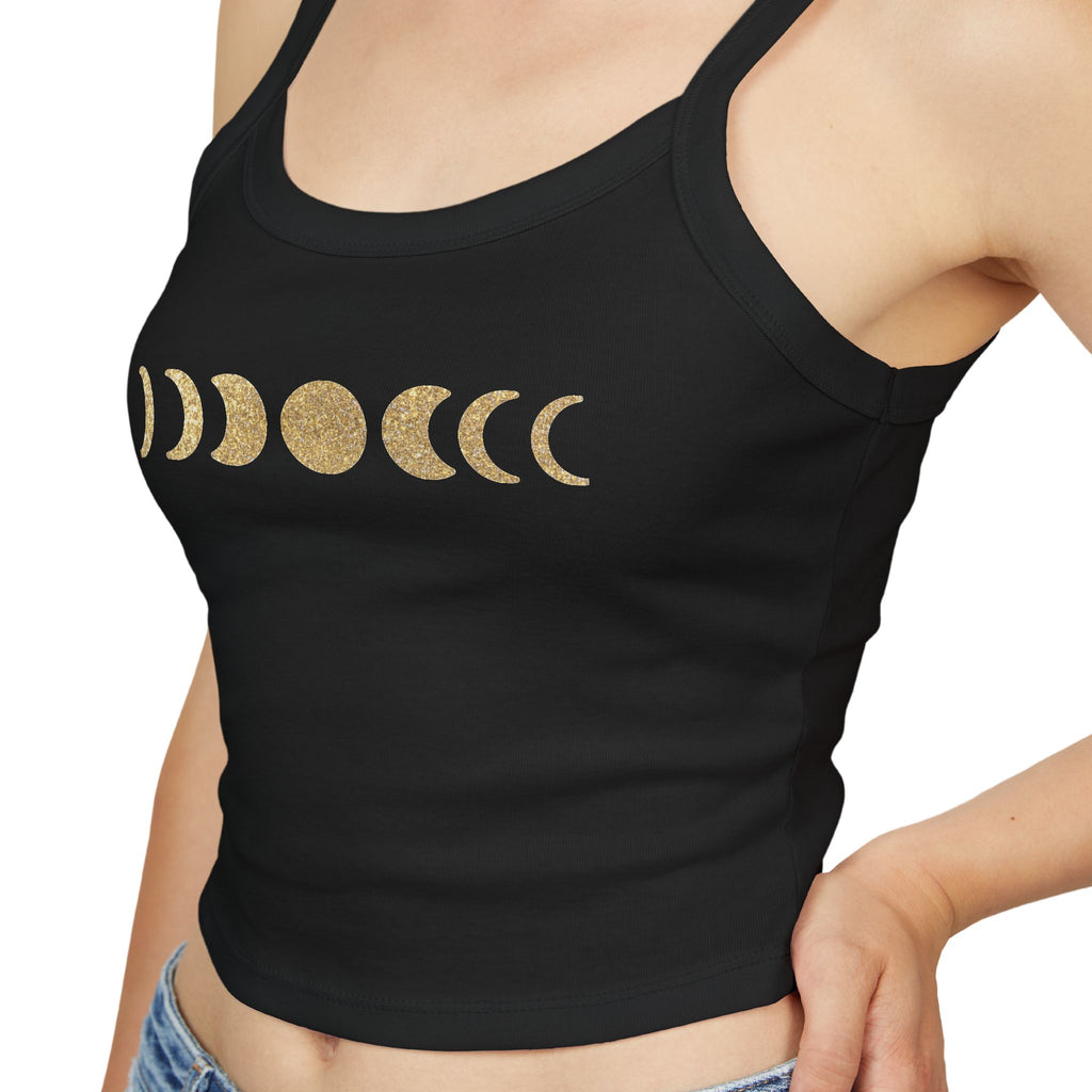 Celestial Phases Spaghetti Strap Tank Top
