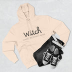 Witch Fleece Hoodie - Cozy Spellbinding Apparel for Witches, Gifts for Halloween, Winter Wear, Spiritual Gathering