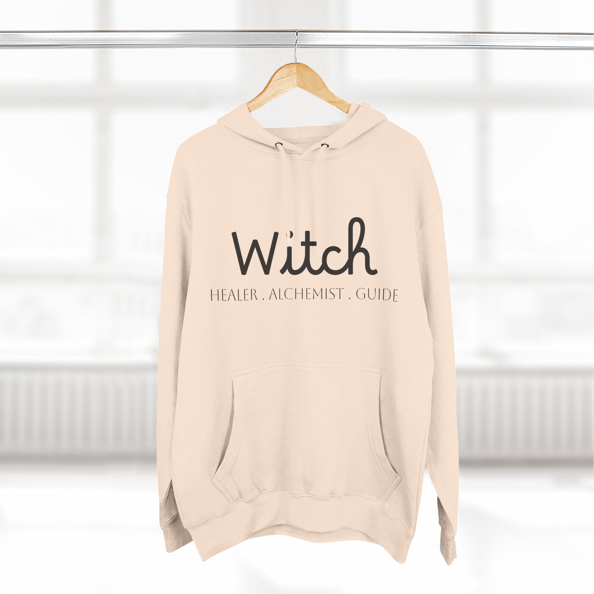Witch Fleece Hoodie - Cozy Spellbinding Apparel for Witches, Gifts for Halloween, Winter Wear, Spiritual Gathering