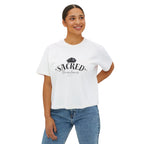 Sacred Boundaries Women's Boxy Tee - Relaxed Fit Graphic T-Shirt