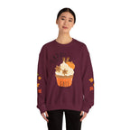 Autumn Cupcake Sweatshirt, Cozy Fall Crewneck, Unisex Sweater, Thanksgiving Apparel, Thanksgiving Gift, Seasonal Fashion
