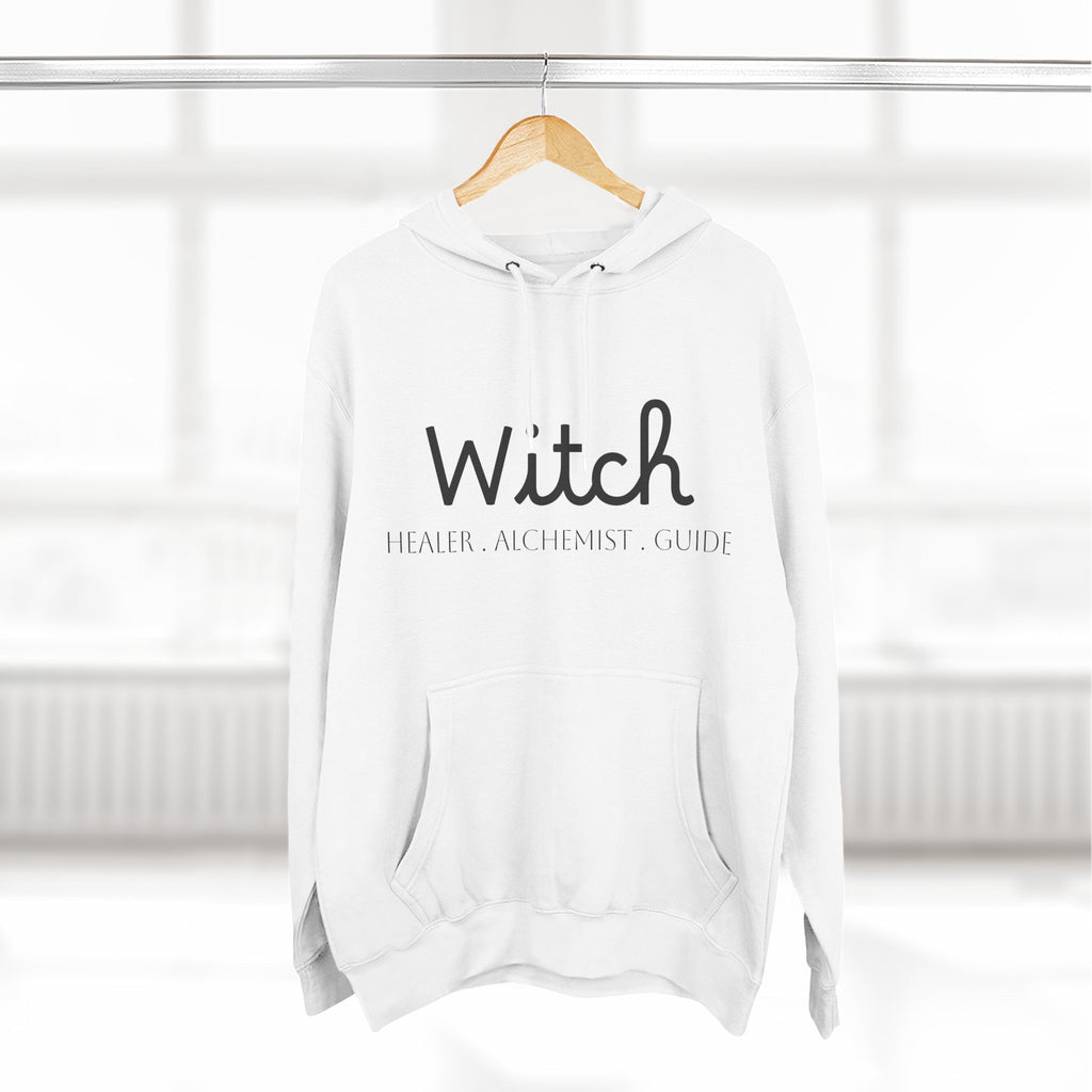 Witch Fleece Hoodie - Cozy Spellbinding Apparel for Witches, Gifts for Halloween, Winter Wear, Spiritual Gathering