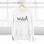 Witch Fleece Hoodie - Cozy Spellbinding Apparel for Witches, Gifts for Halloween, Winter Wear, Spiritual Gathering