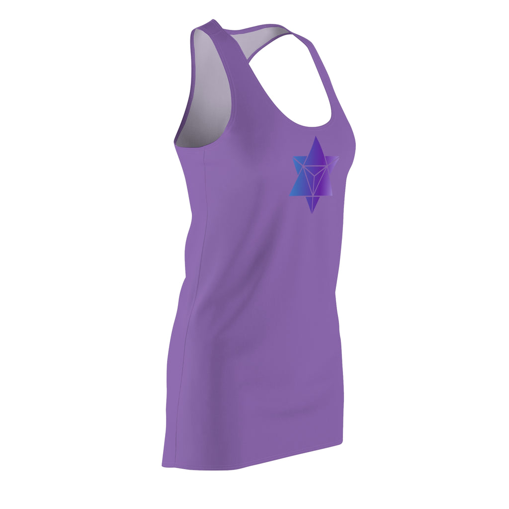 Mystical Purple Star Women's Racerback Dress