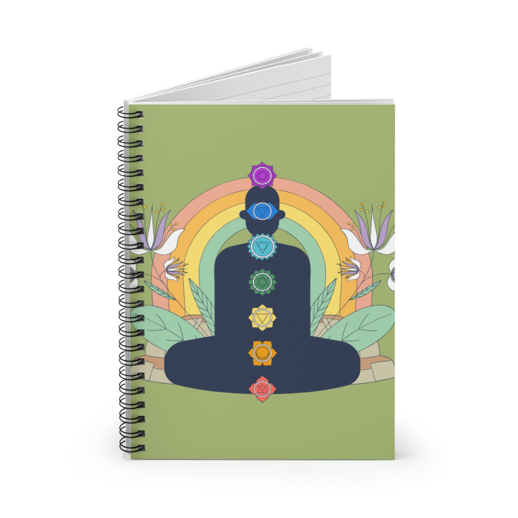 Meditation-Themed Spiral Notebook