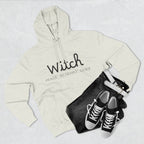 Witch Fleece Hoodie - Cozy Spellbinding Apparel for Witches, Gifts for Halloween, Winter Wear, Spiritual Gathering